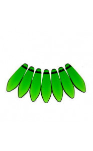 Czech Glass Daggers beads 5x16mm Chrysolite 50050